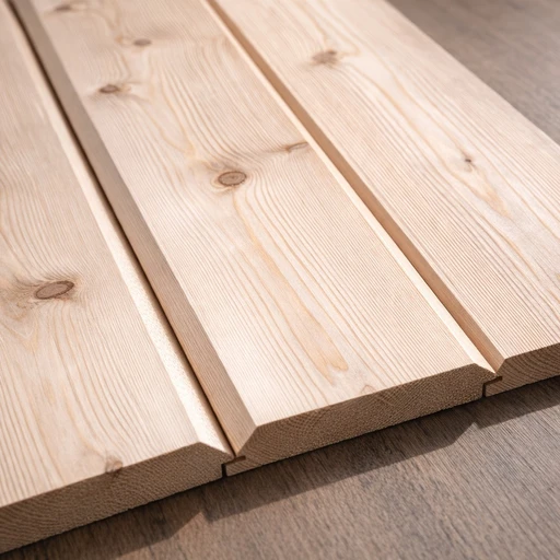 Планкен лиственница скошенный 20*120*5000, сорт Оптима (0,6м2)