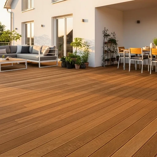 Доска террасная лиственница вельвет 28*190*4000, сорт А (0,76м2)